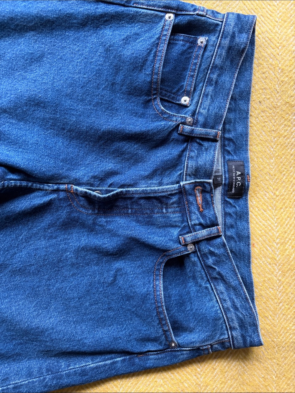 A.P.C. Slim Straight Men's Dark Blue Denim Jeans